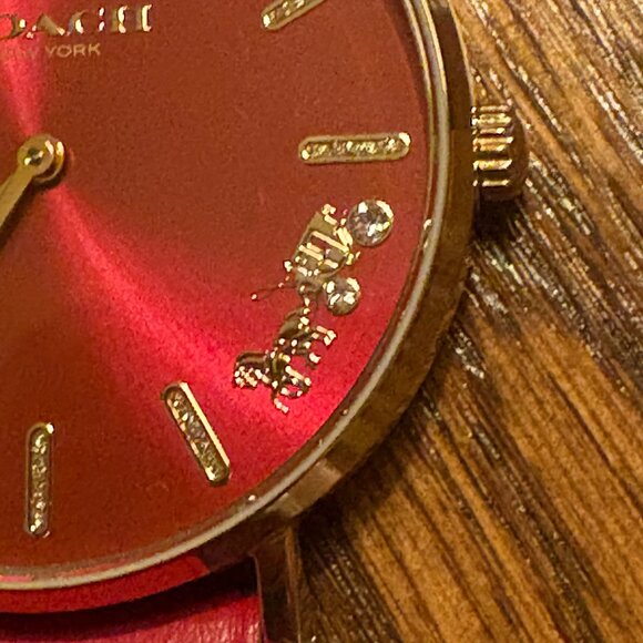 Coach Perry Red Dial Red Leather Strap Watch for Women - 14503852 - Picture 5 of 16